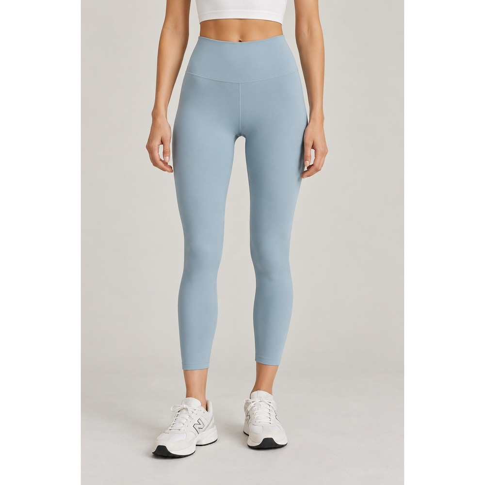 Girlfriend Collective Compressive High Waist Cropped Leggings Women's Small Blue